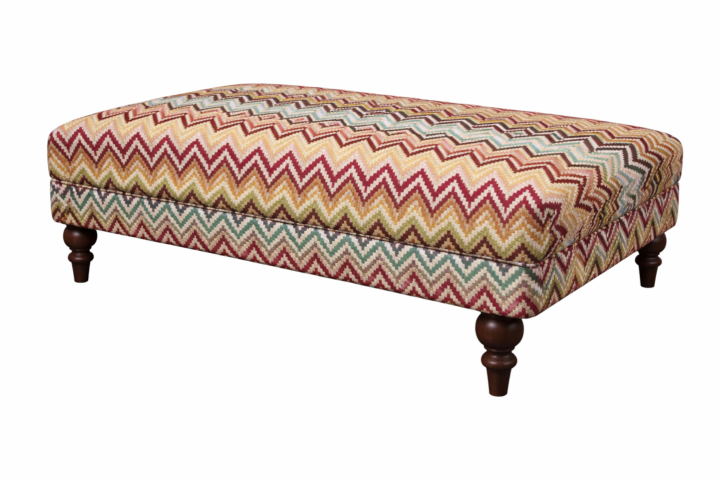 Modern Woven Tapestry Upholstered Coffee Table Stool