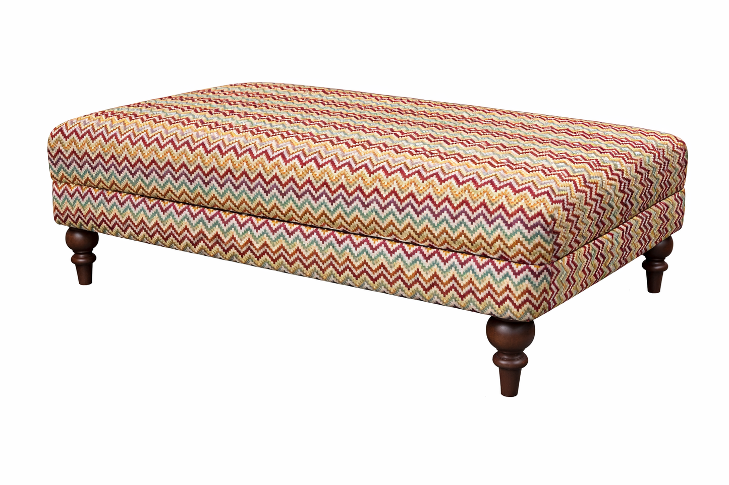 Modern Woven Tapestry Upholstered Coffee Table Stool