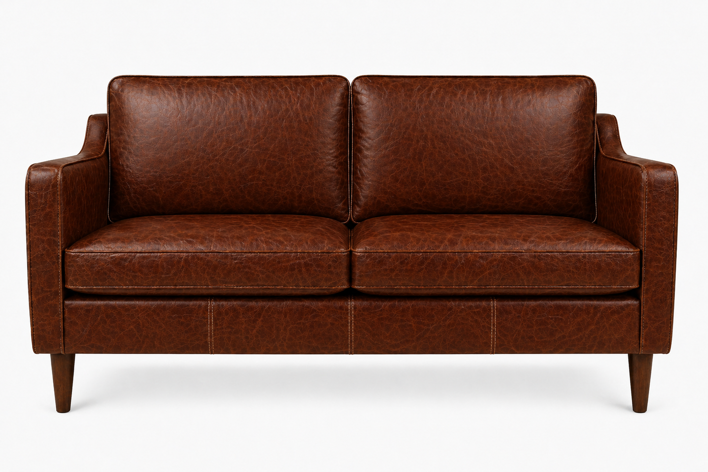The Oslo Mid Century Style, Italian Distressed Leather Sofa Range