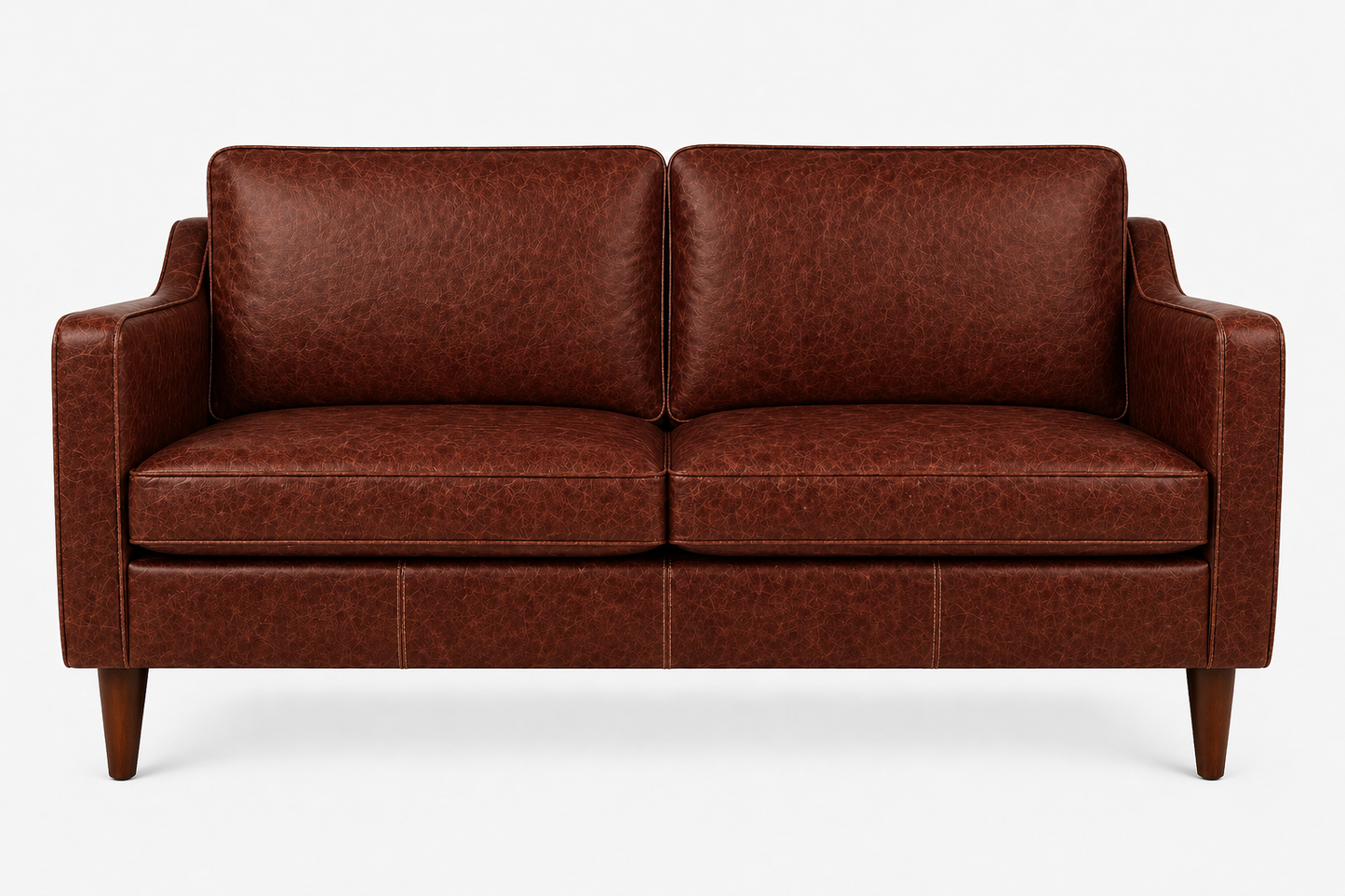 The Oslo Mid Century Style, Italian Distressed Leather Sofa Range