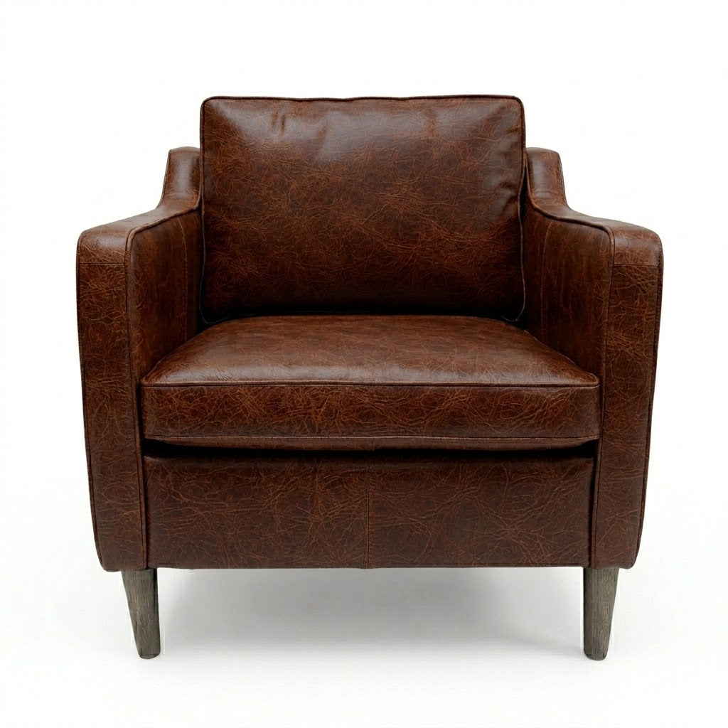 The Oslo Mid Century Style, Italian Distressed Leather Sofa Range