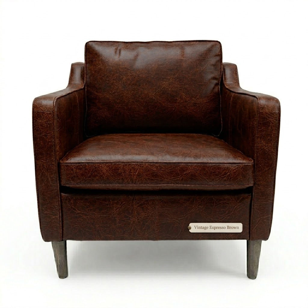 The Oslo Mid Century Style, Italian Distressed Leather Sofa Range