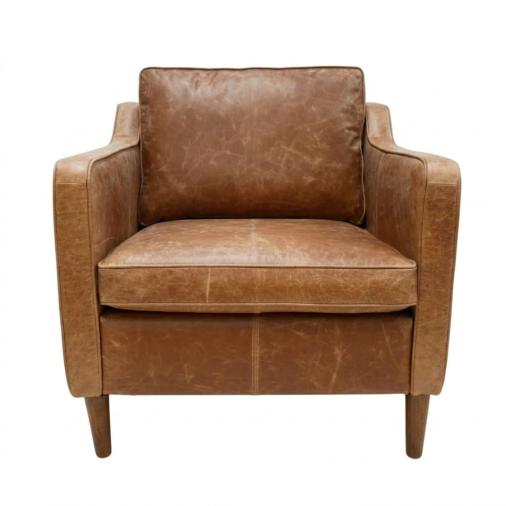 The Oslo Mid Century Style, Italian Distressed Leather Sofa Range