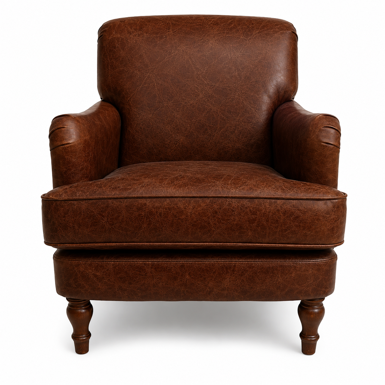 Howie Handmade Leather Armchair,  Vintage Tan, UK Made