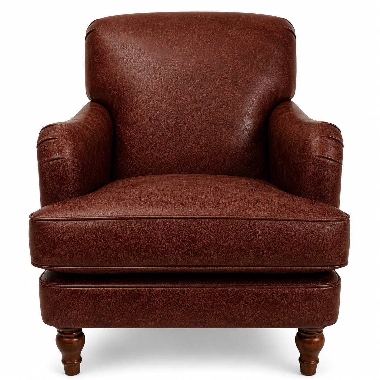 Howie Handmade Leather Armchair,  Vintage Tan, UK Made