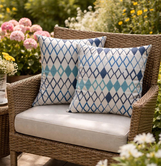 Waterproof Outdoor Cushion 45cm – Garden Scatter Cushion 18”, Weather Resistant Patio Pillow