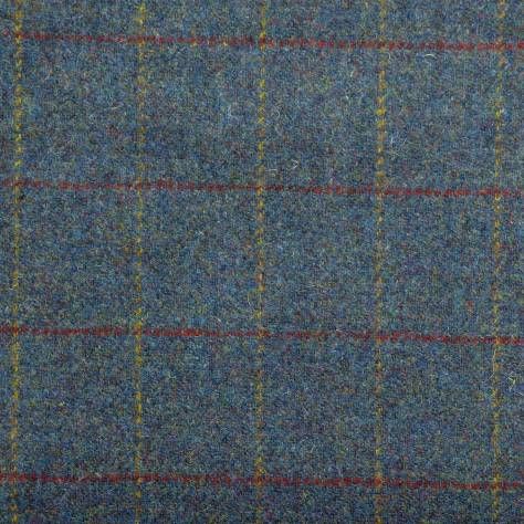 Queen Anne Fireside Wing Chair | Harris Tweed & Italian Leather | Handmade in the UK