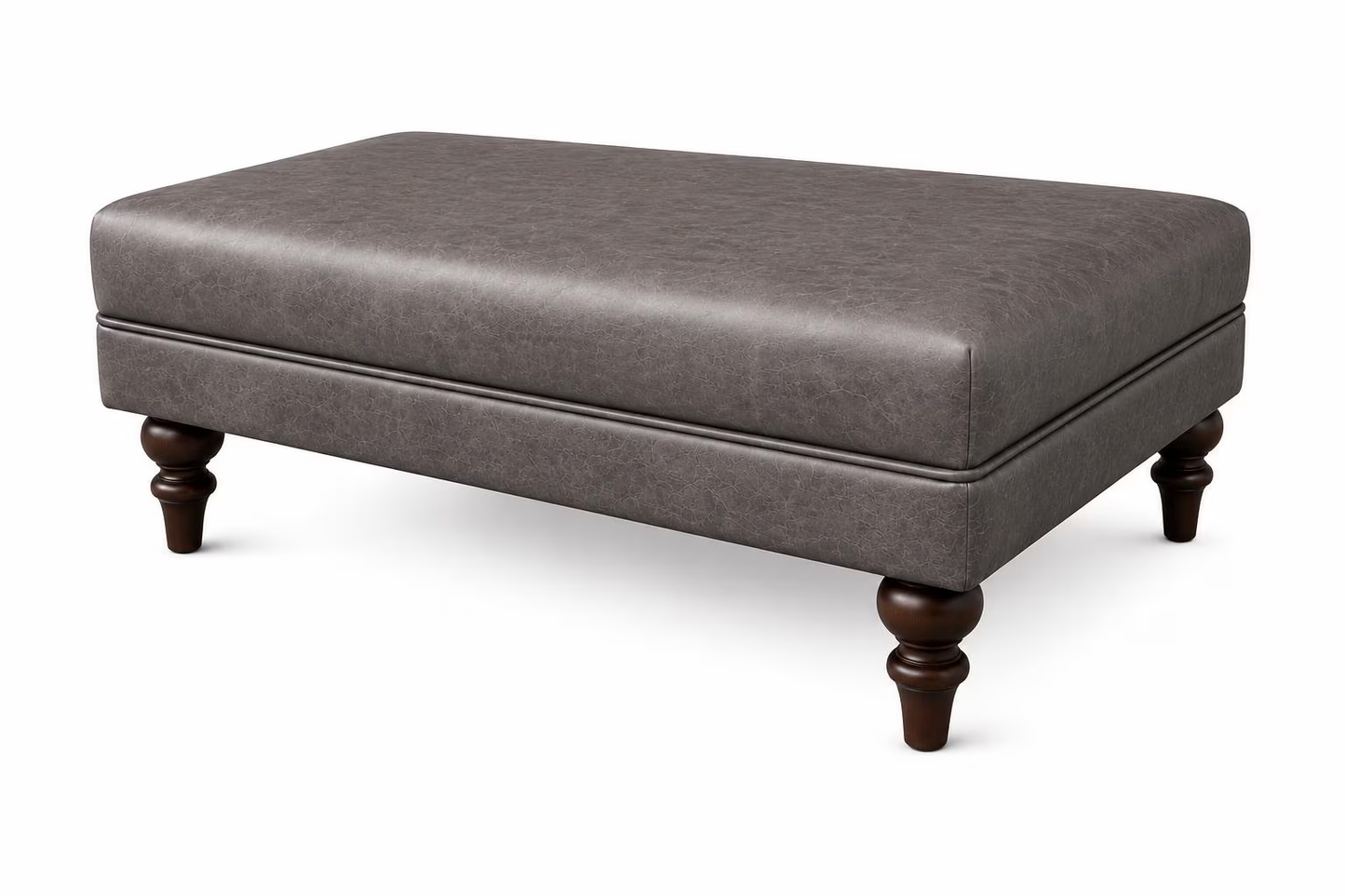 Handmade Italian Leather Coffee Table Ottoman – Chesterfield Footstool