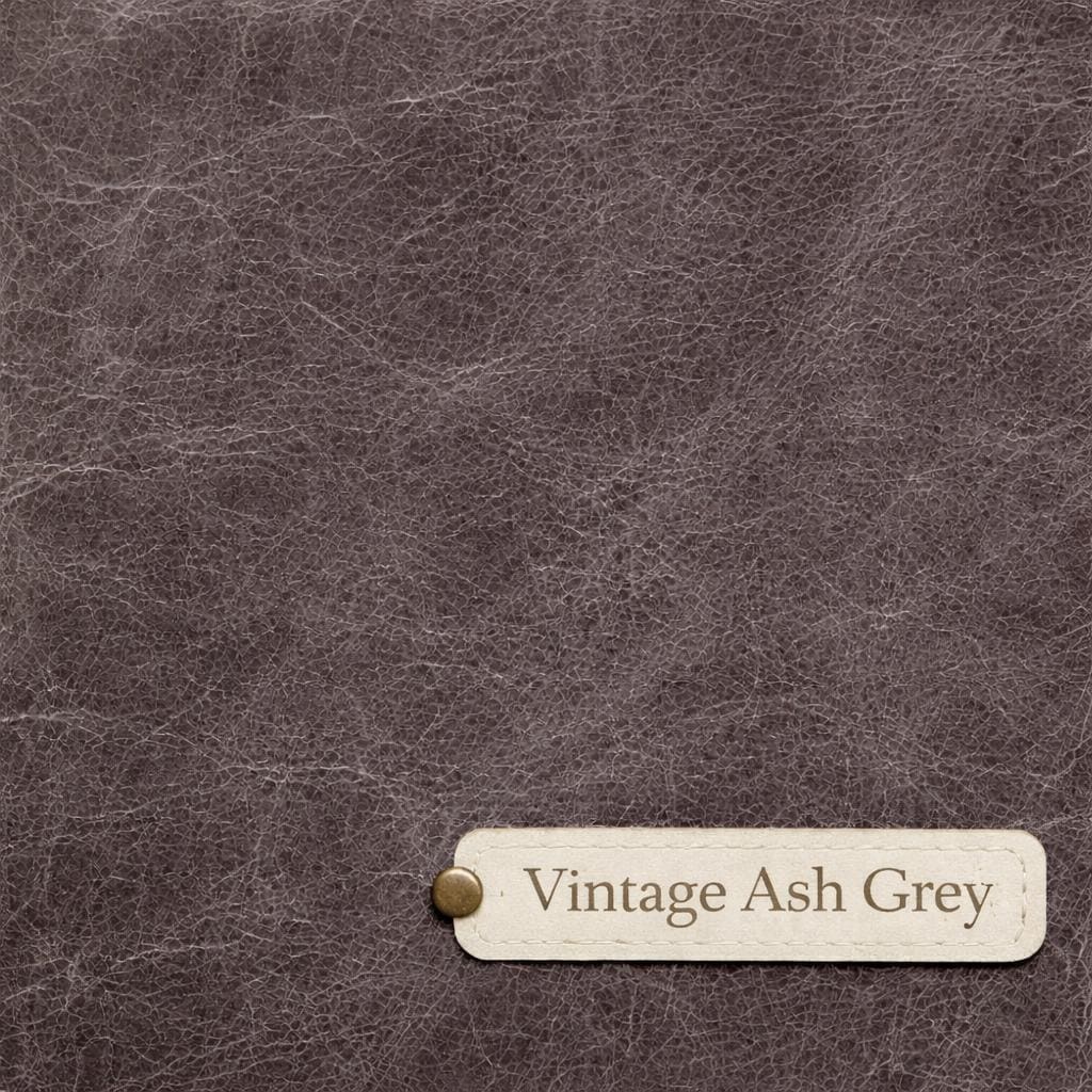 Vintage Ash Grey Italian leather colour swatch