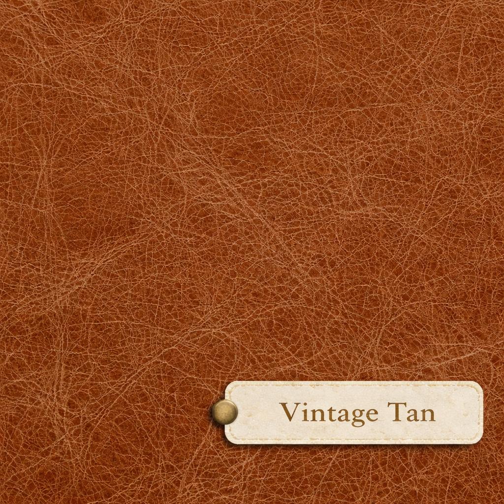 Vintage Tan Italian leather colour swatch