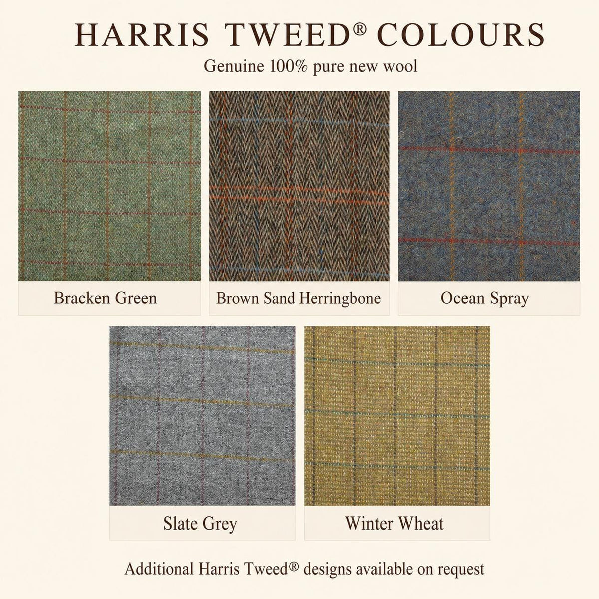 Harris Tweed & Italian Leather Storage Ottoman, Handmade Blanket Box, Upholstered Storage Bench, Bedroom Footstool